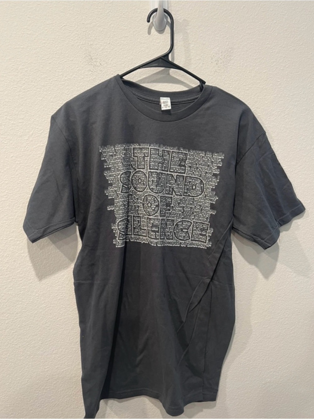 Black 'The Sound of Silence' Graphic Tee